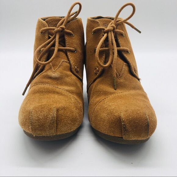 Bobs Suede Lace Up Booties Ankle Boots - Picture 7 of 7